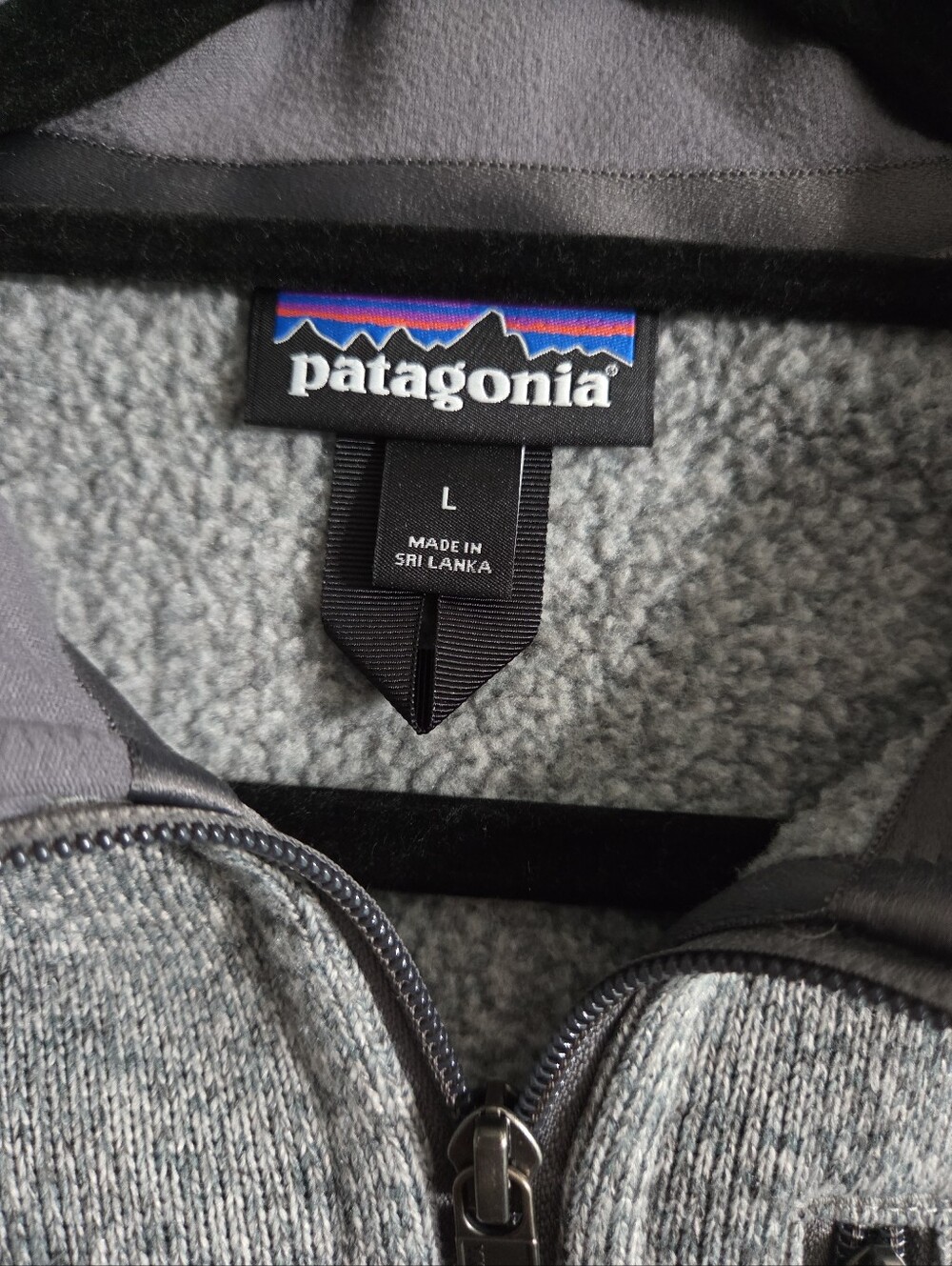 Patagonia Men's Better Sweater  Heather Gray Zip-Up Fleece Jacket. L - Picture 3 of 6